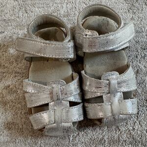 See Kai Run Kaisa Silver Fisherman Sandals